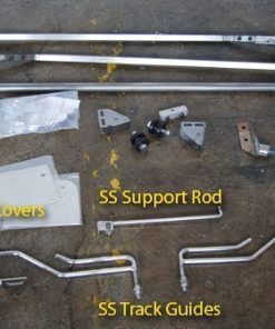 53-56 Reverse Flip Hood Tilt Kit - Stainless Steel